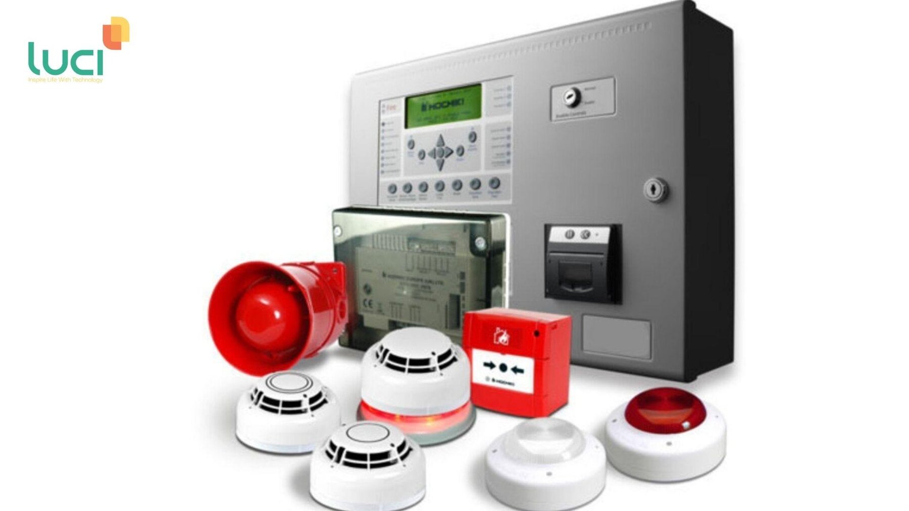 Một số bộ phận của hệ thống báo cháy